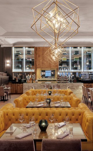 Damoro "Damoro" Italian restaurant of the Morosani Hotel in Davos